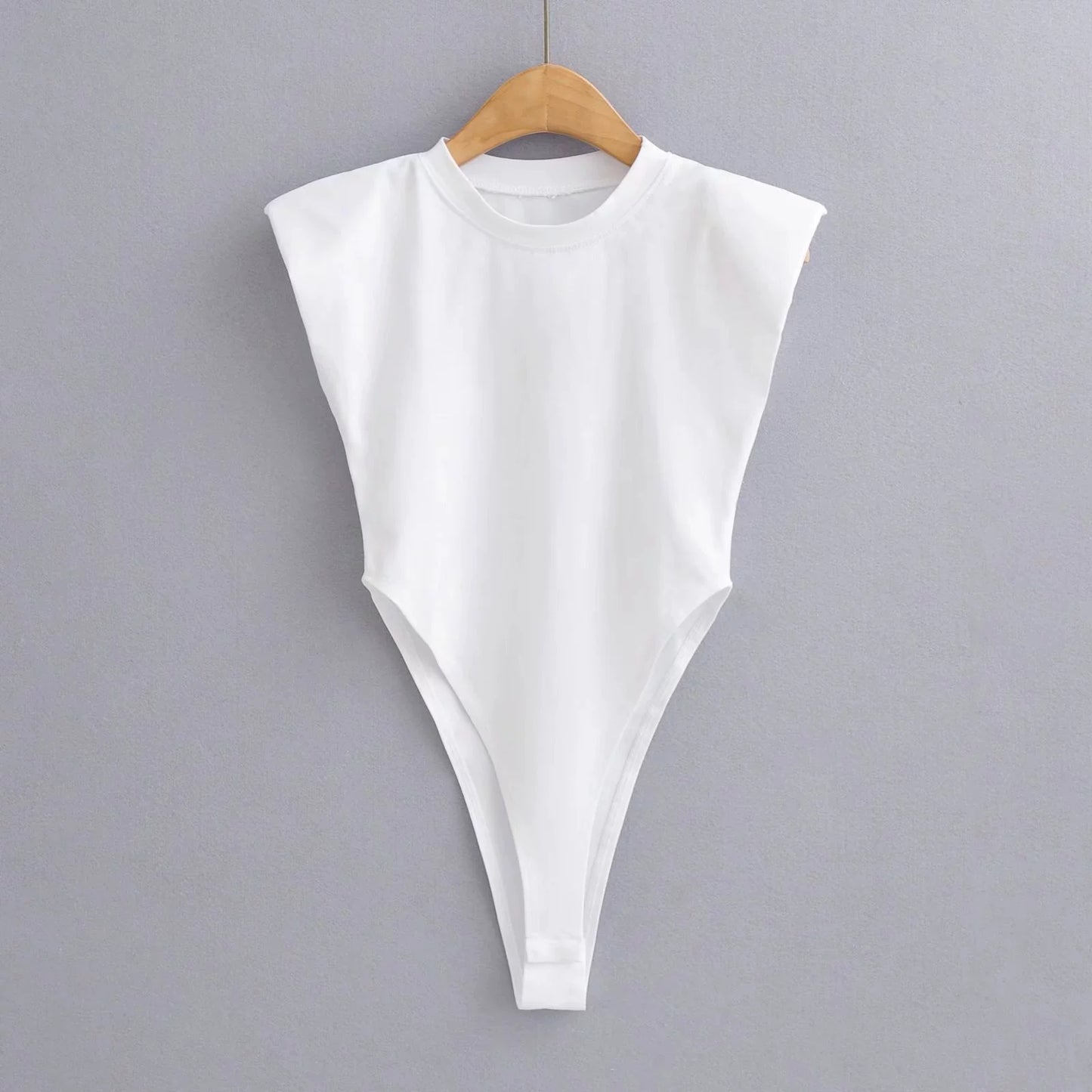 High Angled Padded Shoulder Bodysuit