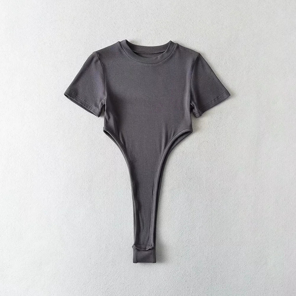 High Slit Slimming Bodysuit