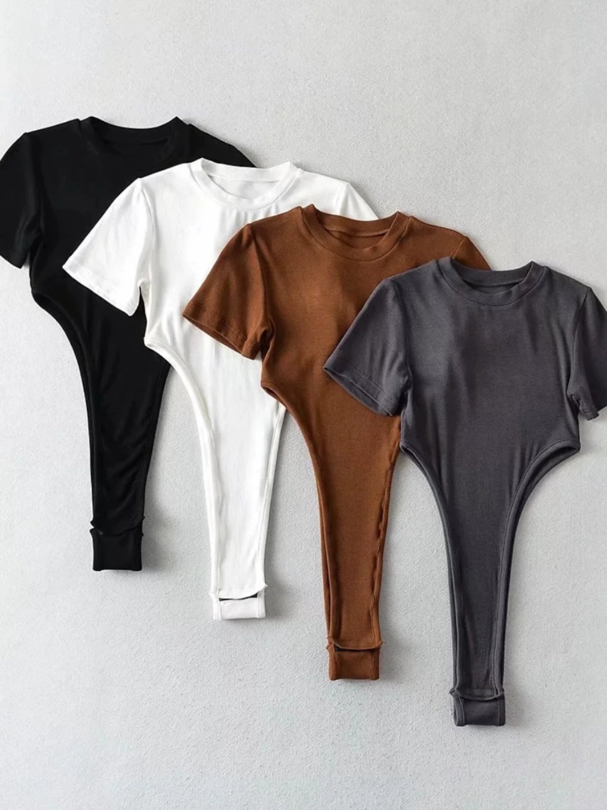 High Slit Slimming Bodysuit