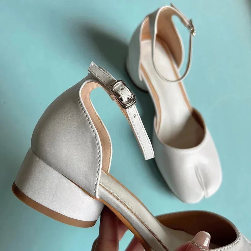 Day Dream Spilt Chunky Heels