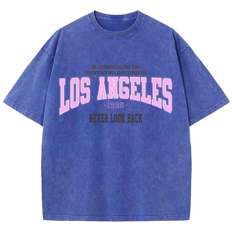 Trendy Distressed Los Angeles 1996 Cotton T Shirt
