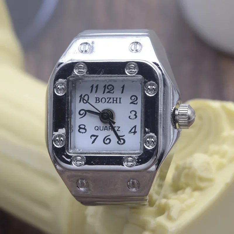 Retro Stretchy Watch Finger Ring