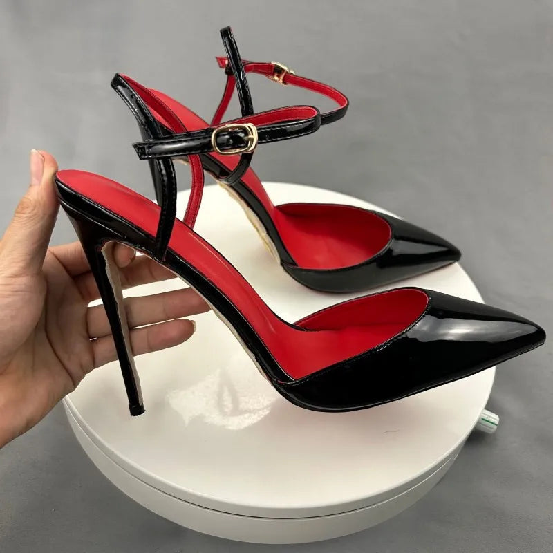 Slingback Ankle Strap Stiletto Heels