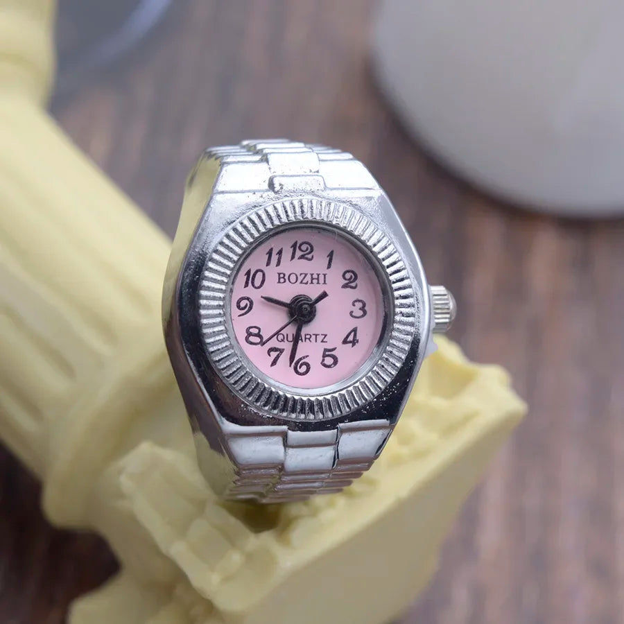 Retro Stretchy Watch Finger Ring