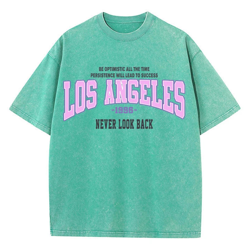 Trendy Distressed Los Angeles 1996 Cotton T Shirt