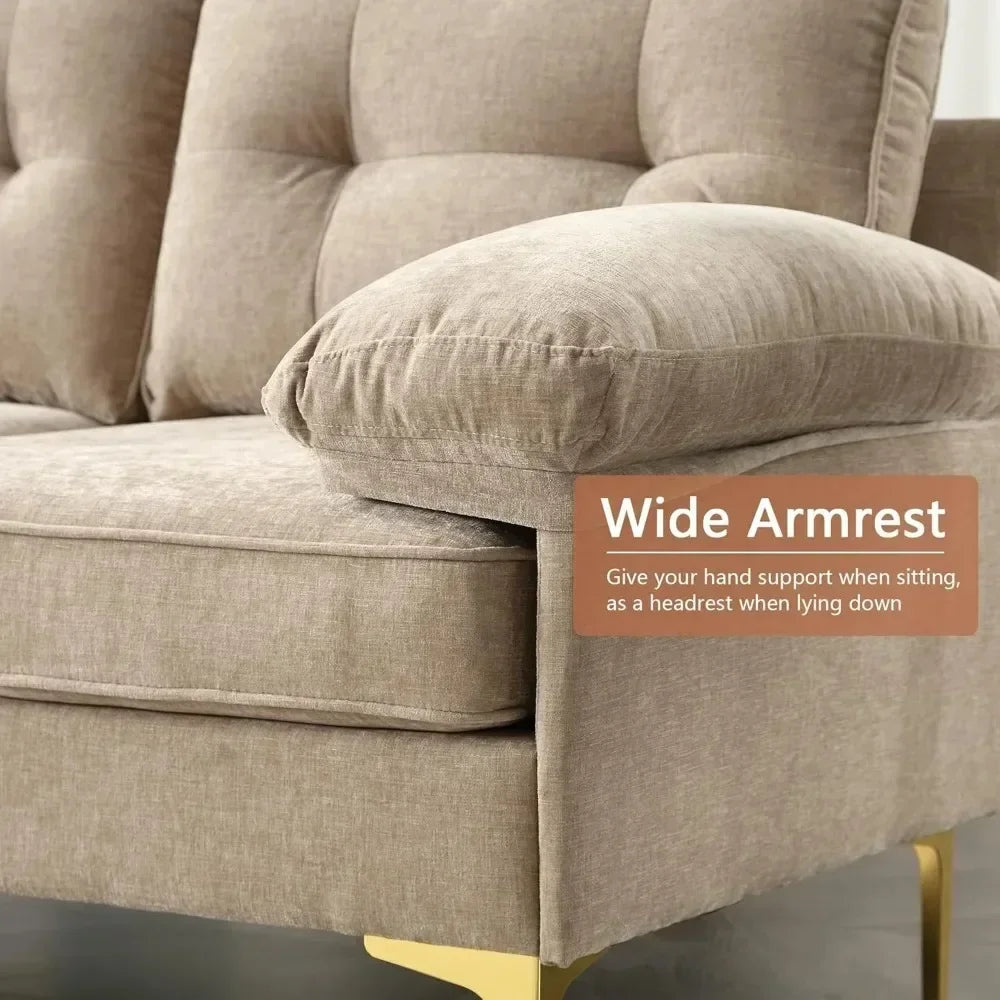 Upholstered 3 Seater Sofas with Chaise