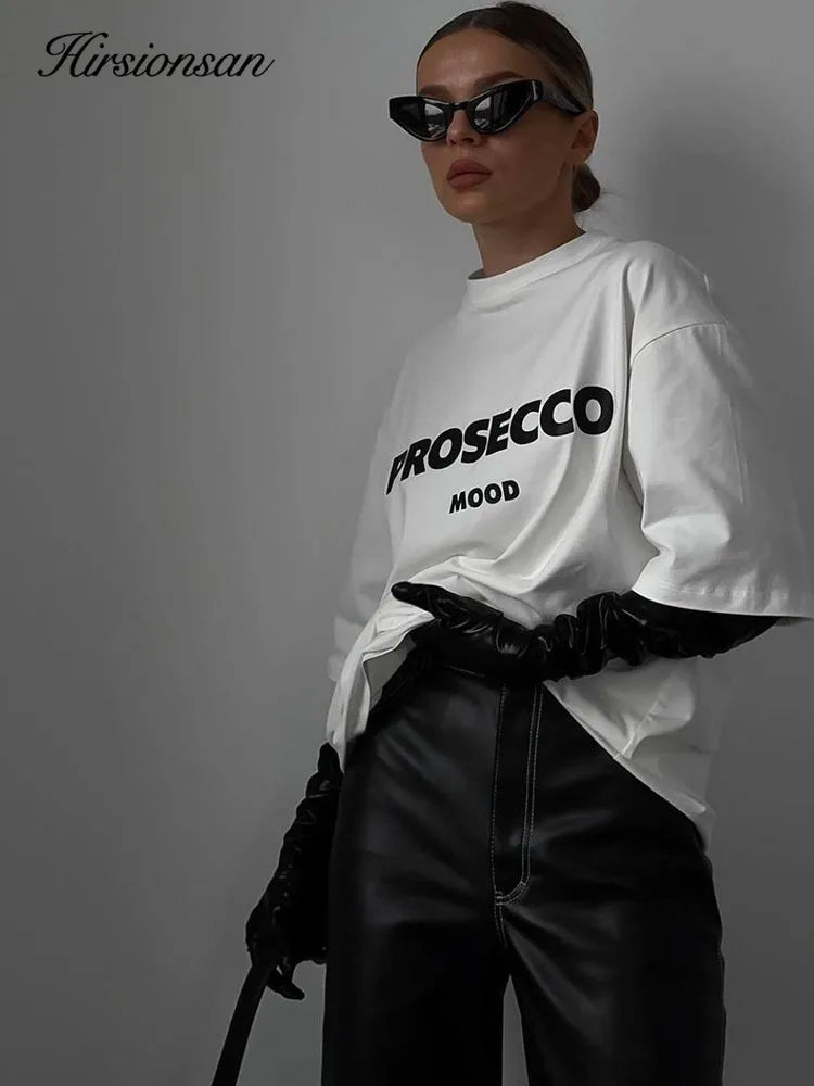 New Print “PROSECCO” Cotton Tee