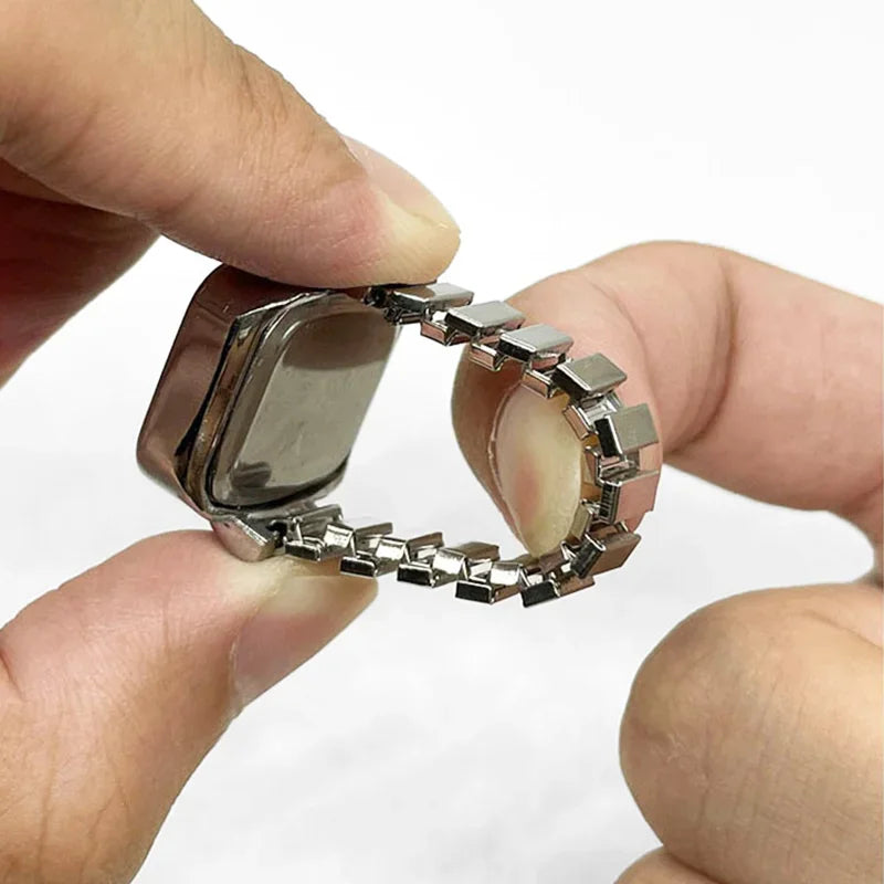 Retro Stretchy Watch Finger Ring