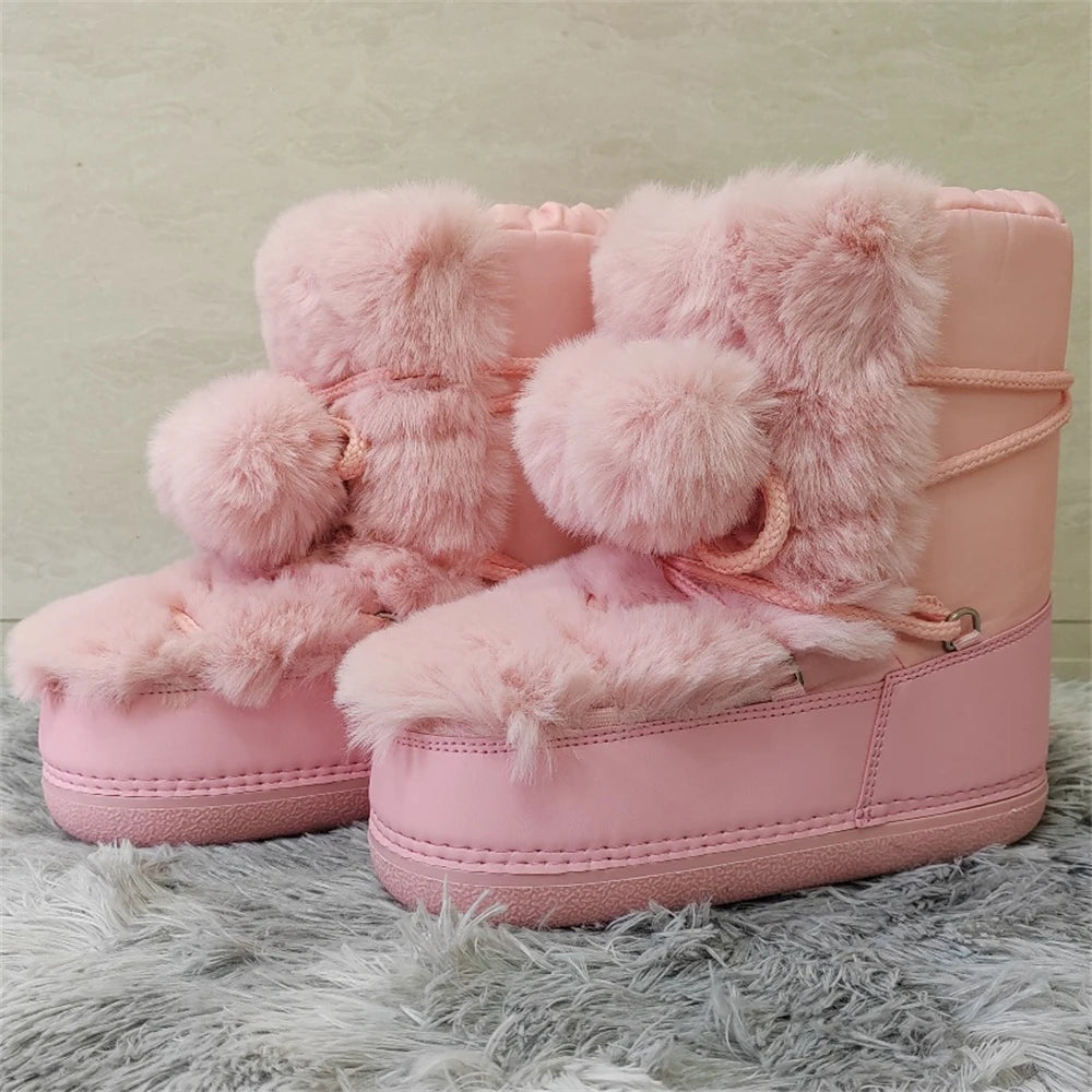 Faux Fur Warm Moon Boots