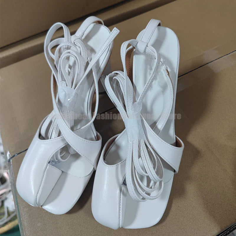 Ankle Strap Split Toe Shoes