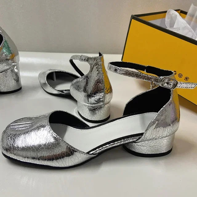 Day Dream Spilt Chunky Heels