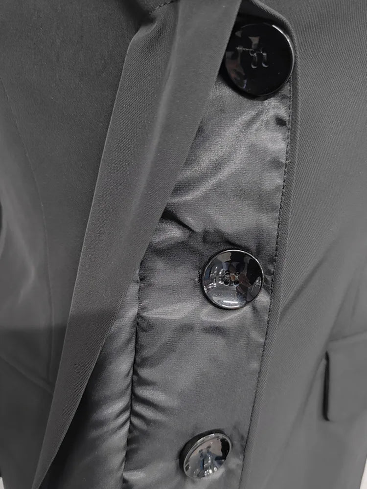 V-neck Button Down Blazer