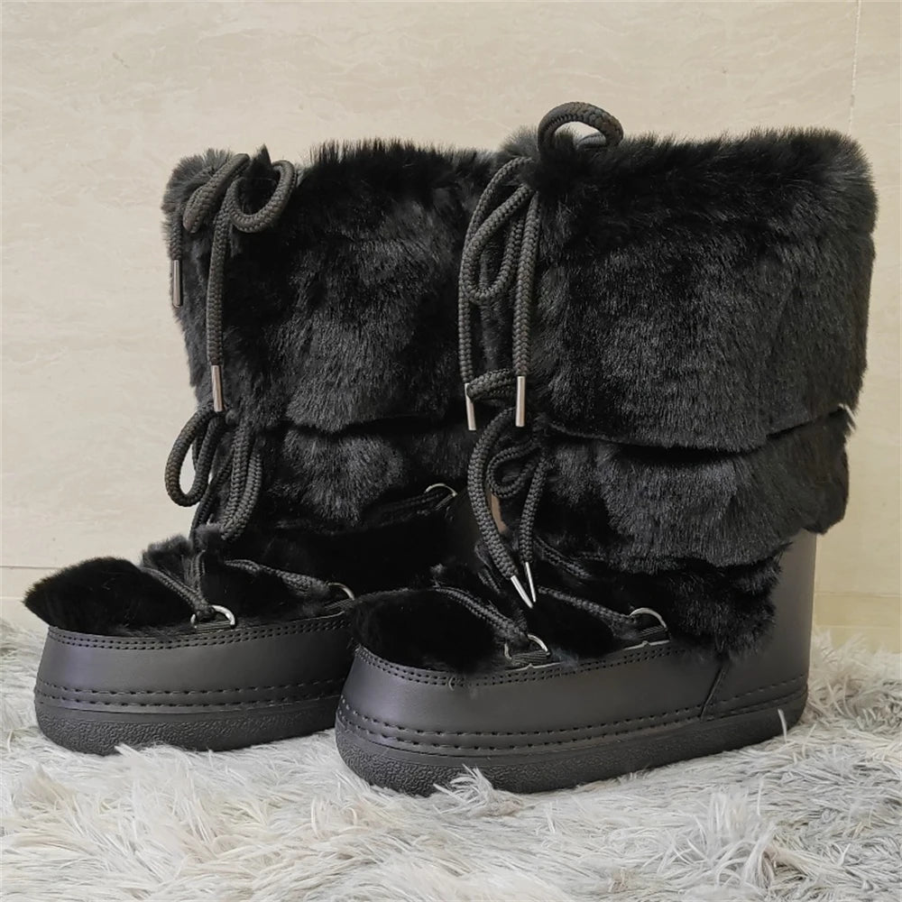 Faux Fur Warm Moon Boots