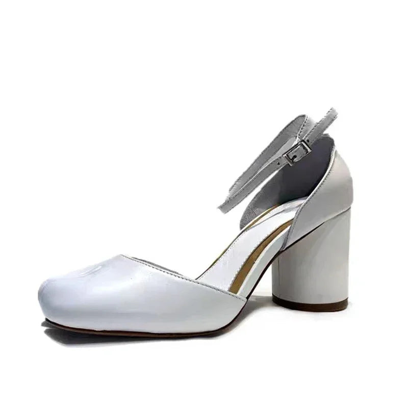 Day Dream Spilt Chunky Heels