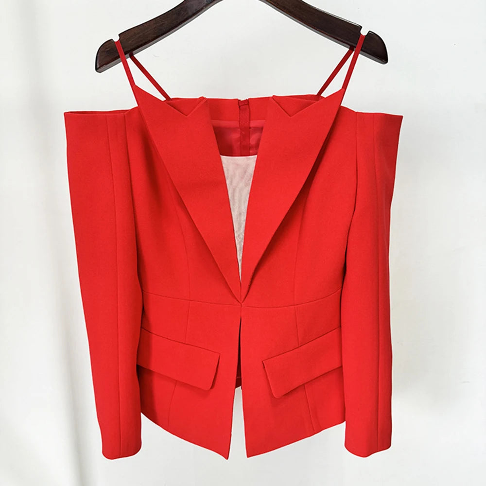 Off Shoulder Slimming Blazer