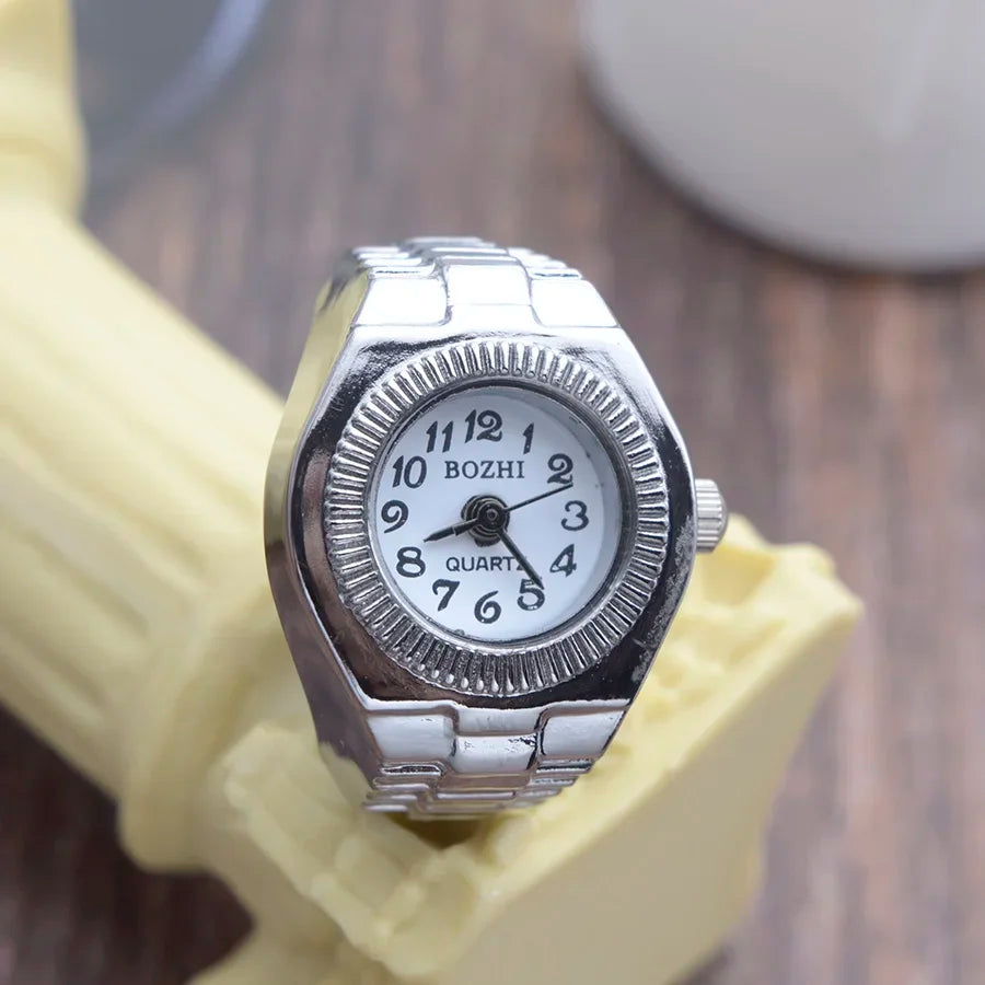Retro Stretchy Watch Finger Ring