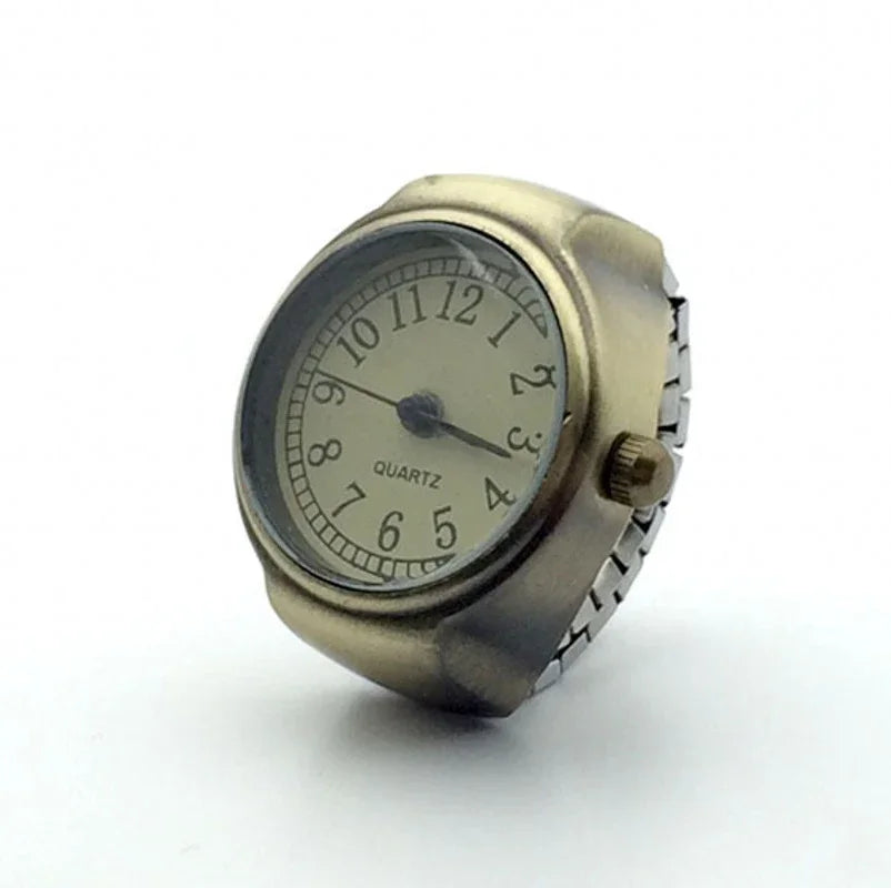 Retro Stretchy Watch Finger Ring