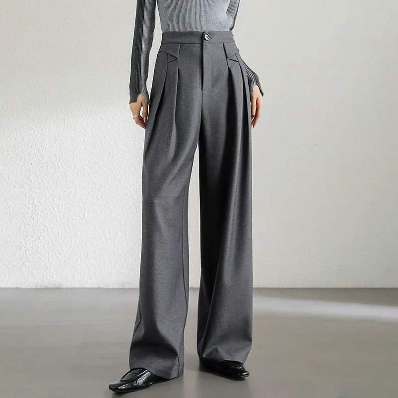 Temperament High Waist Trousers