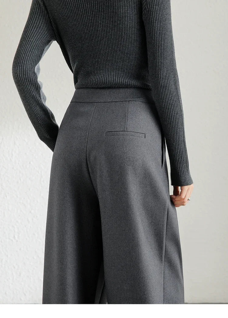Temperament High Waist Trousers