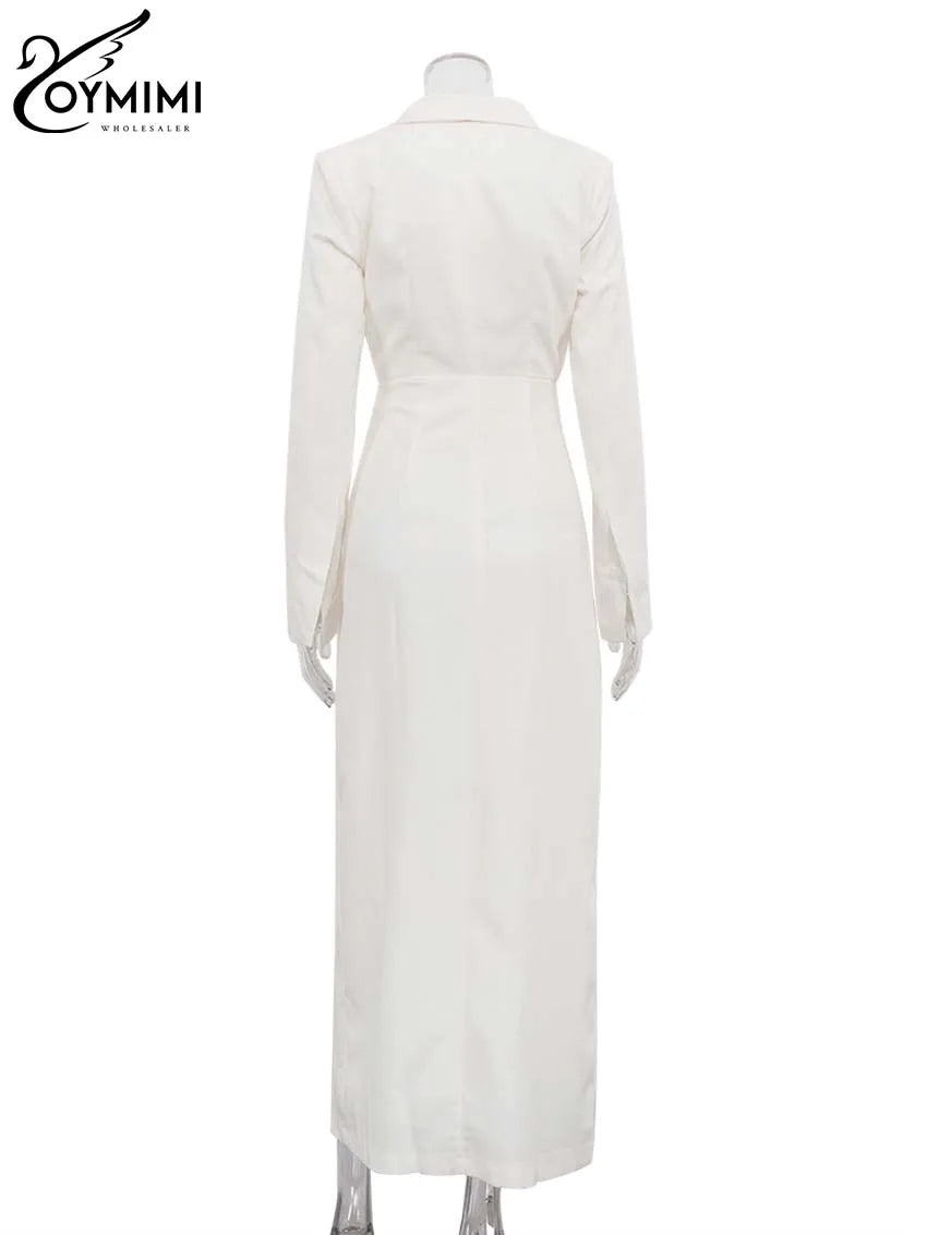Oymimi Breasted Dresses Floor-Length Dress