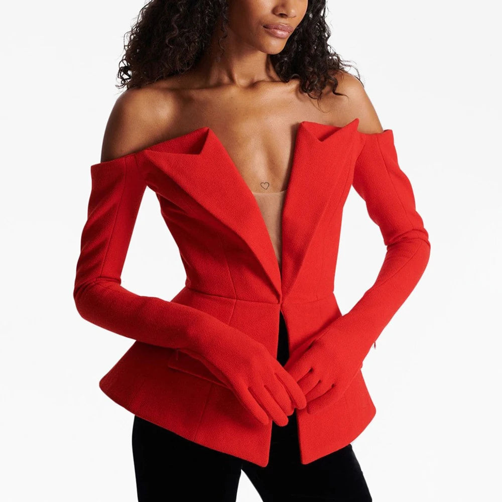 Off Shoulder Slimming Blazer