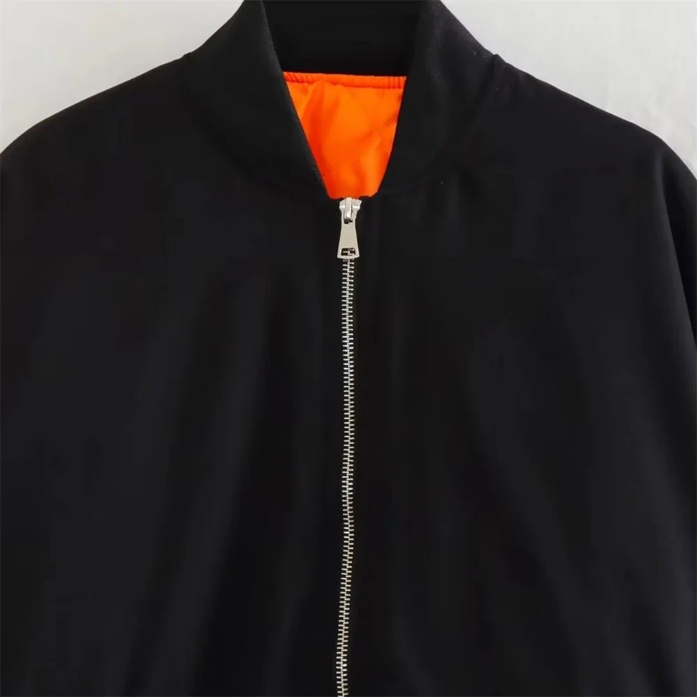 Casual Loose Fit Cotton Clipped Pilot Jacket
