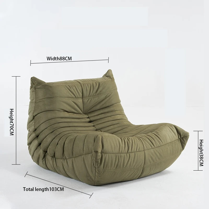 Single Caterpillar Sofa Balcony Leisure Chair