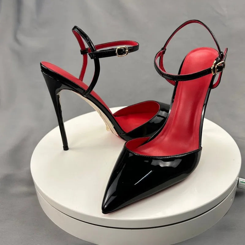 Slingback Ankle Strap Stiletto Heels