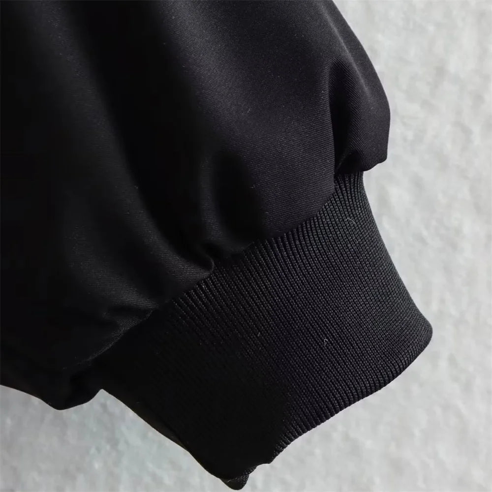 Casual Loose Fit Cotton Clipped Pilot Jacket