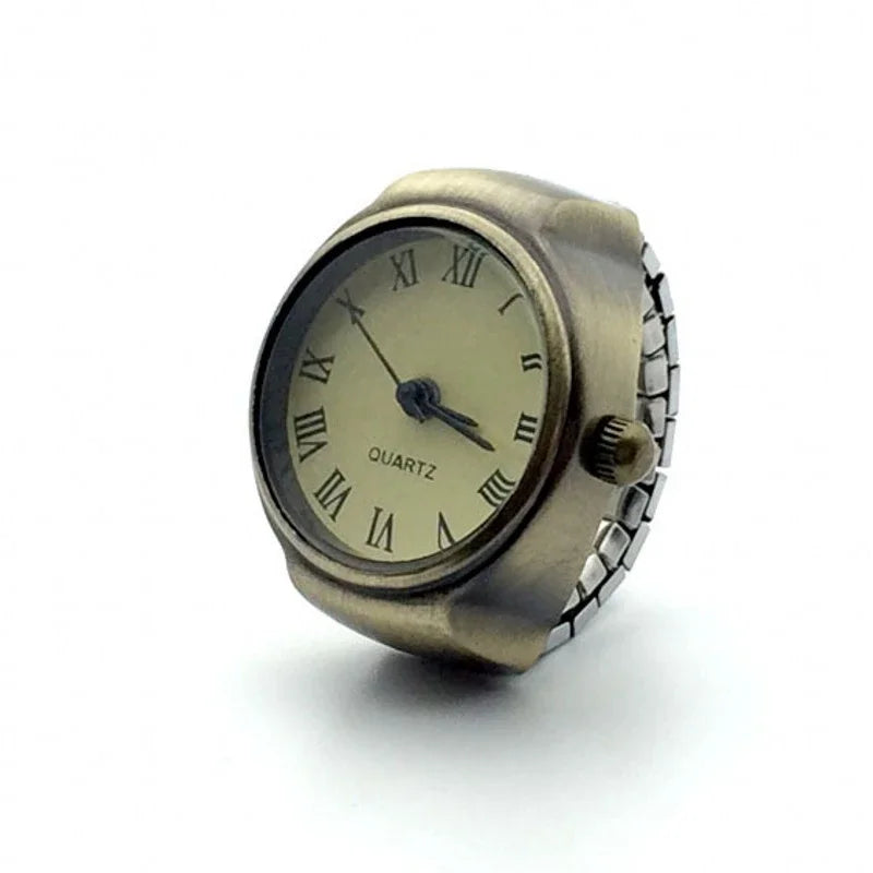 Retro Stretchy Watch Finger Ring
