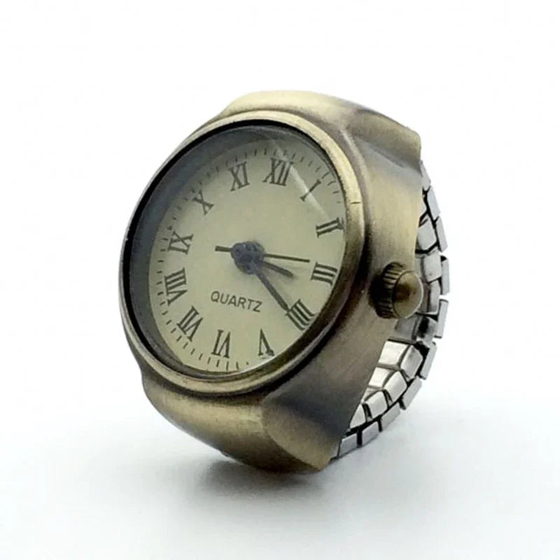 Retro Stretchy Watch Finger Ring