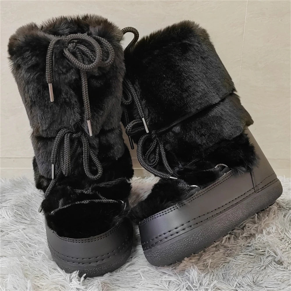 Faux Fur Warm Moon Boots
