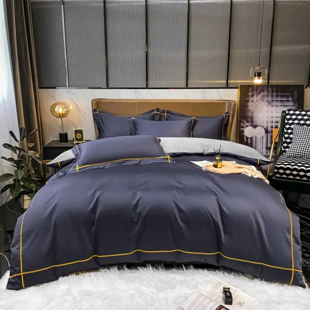 Svetanya Embroidery 100% Egyptian Silk Bedding