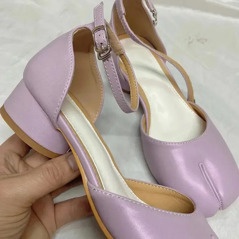 Day Dream Spilt Chunky Heels
