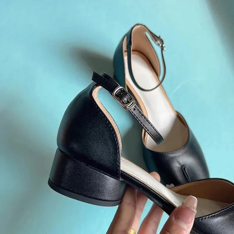 Day Dream Spilt Chunky Heels