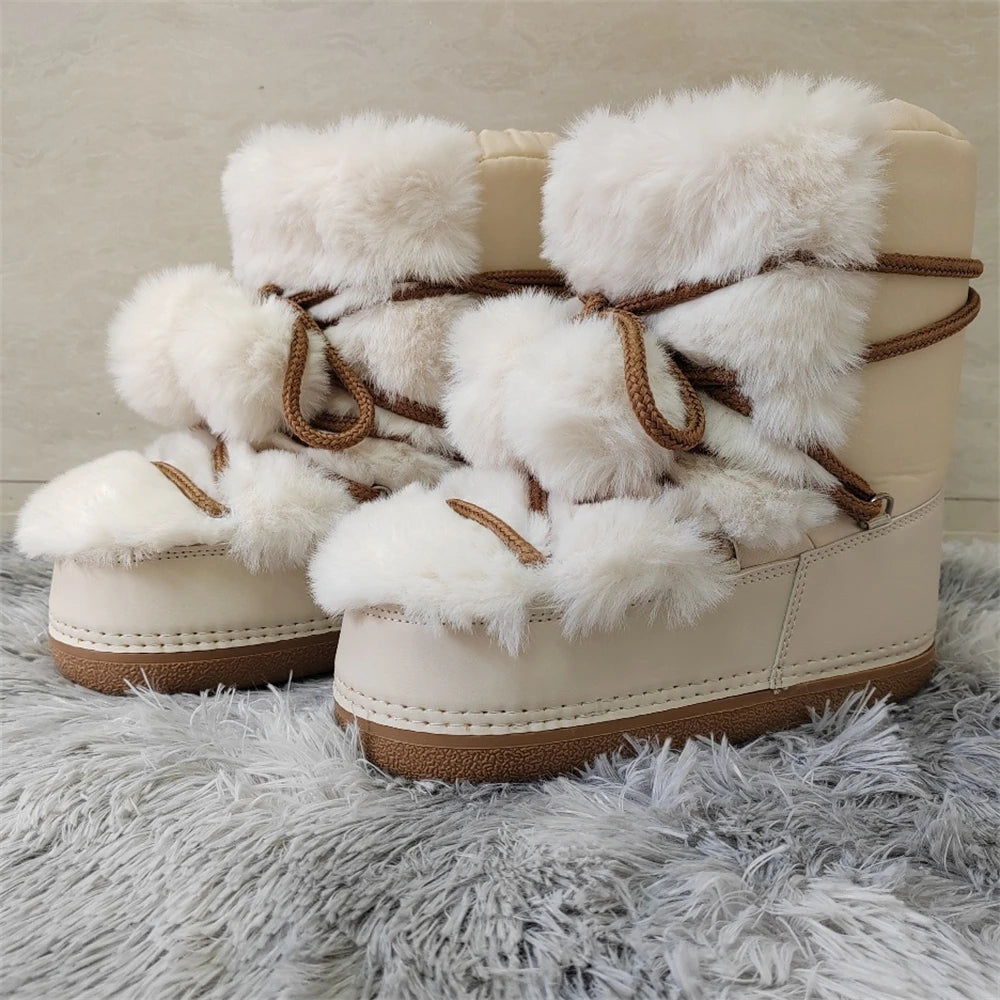 Faux Fur Warm Moon Boots
