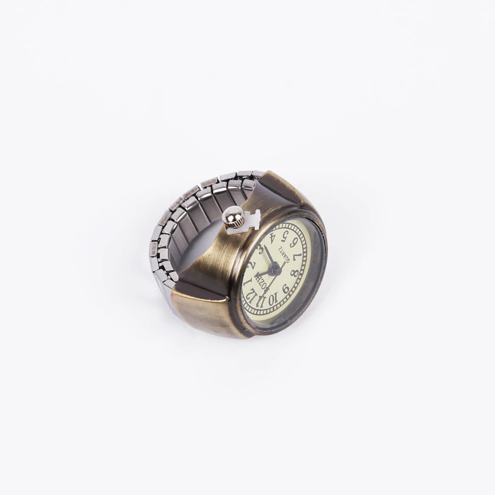 Retro Stretchy Watch Finger Ring