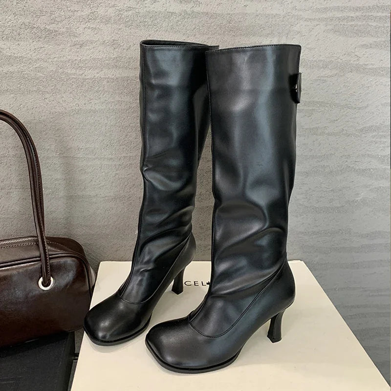 Round Toe Knee Boots