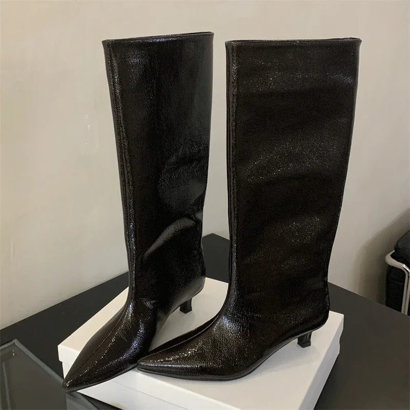 New York City Low Knee-High Boots