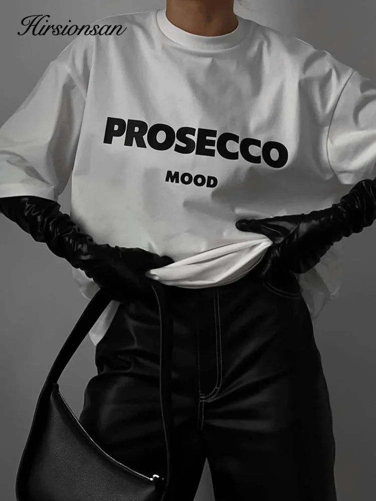 New Print “PROSECCO” Cotton Tee