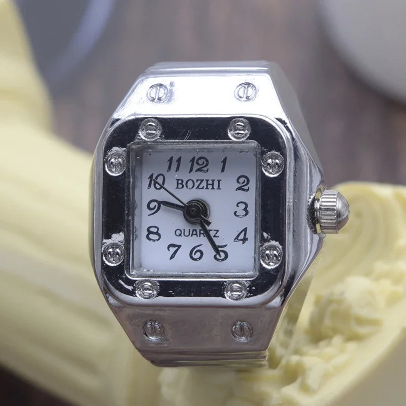 Retro Stretchy Watch Finger Ring