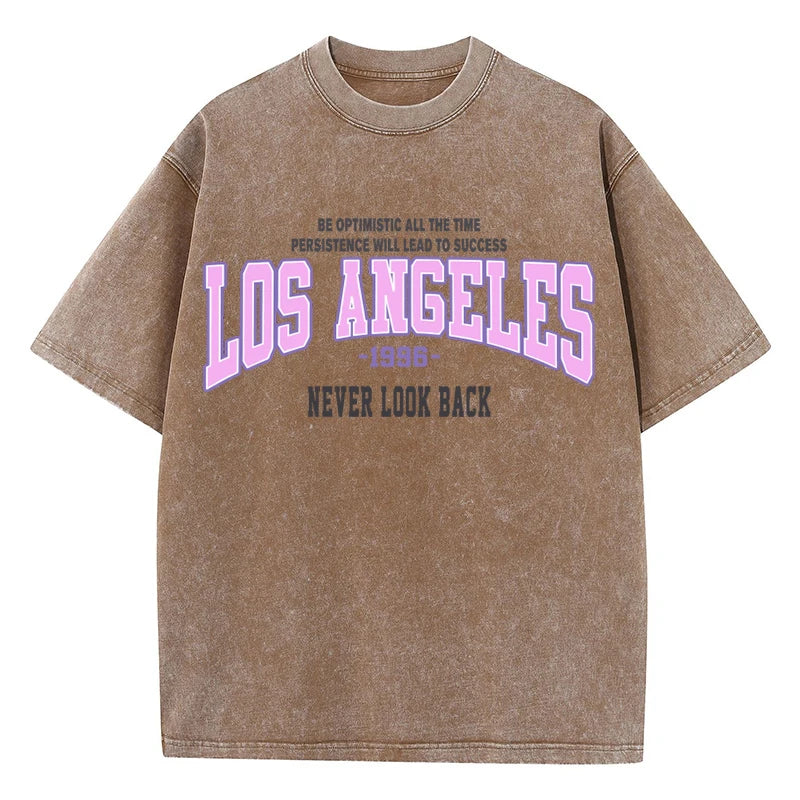 Trendy Distressed Los Angeles 1996 Cotton T Shirt