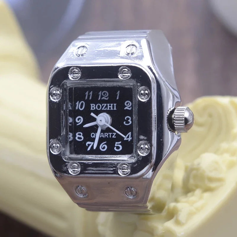 Retro Stretchy Watch Finger Ring