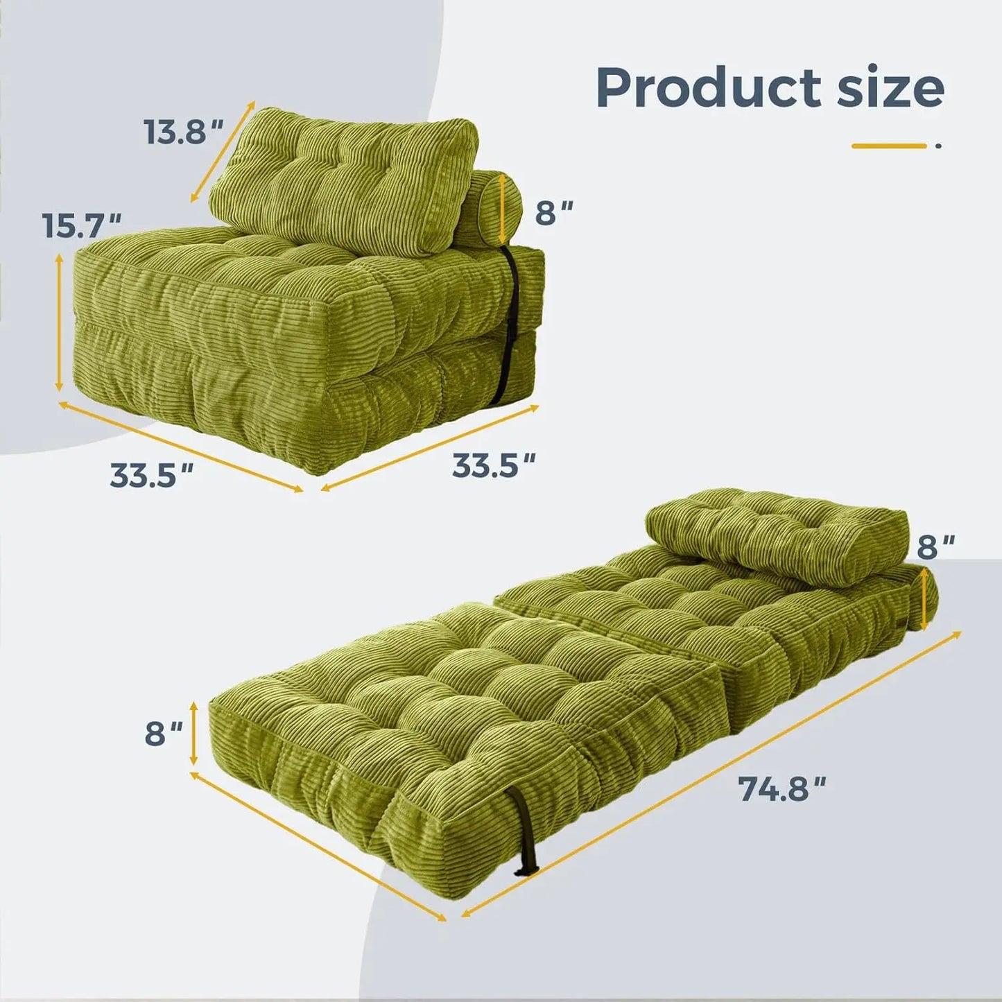 Comfy Convertible Sleeper Chair