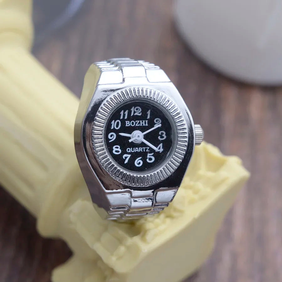 Retro Stretchy Watch Finger Ring