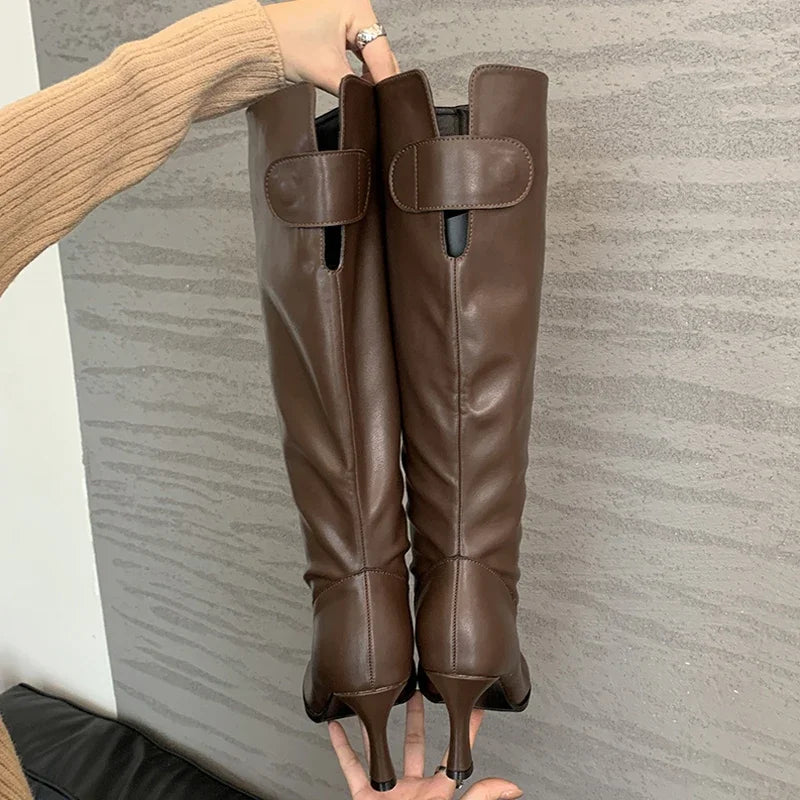 Round Toe Knee Boots