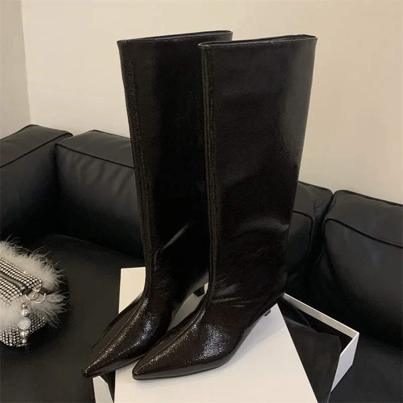 New York City Low Knee-High Boots