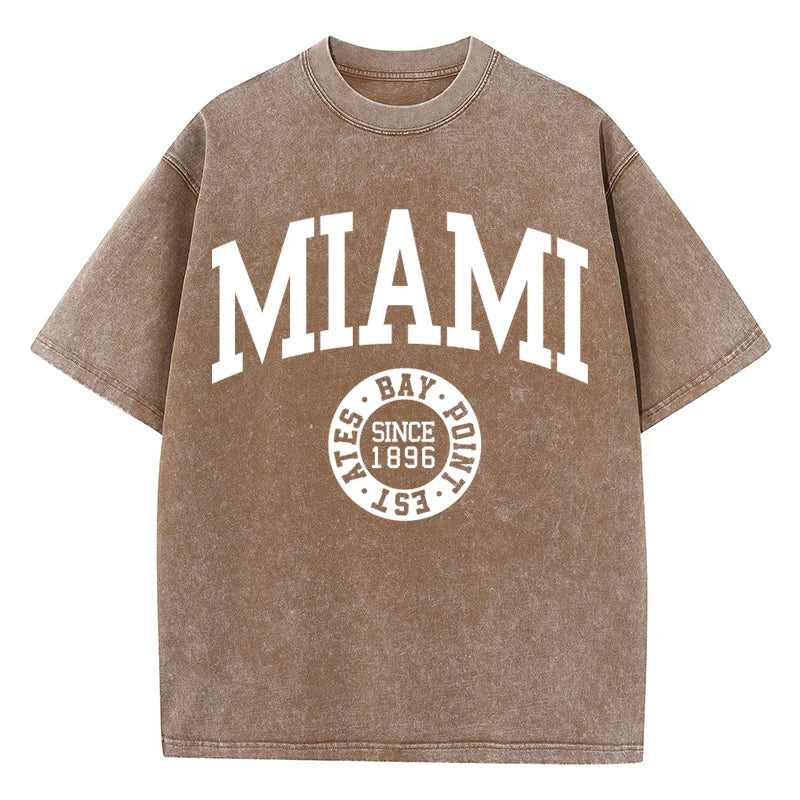 Distressed Night In Miami CasualTee Shirt