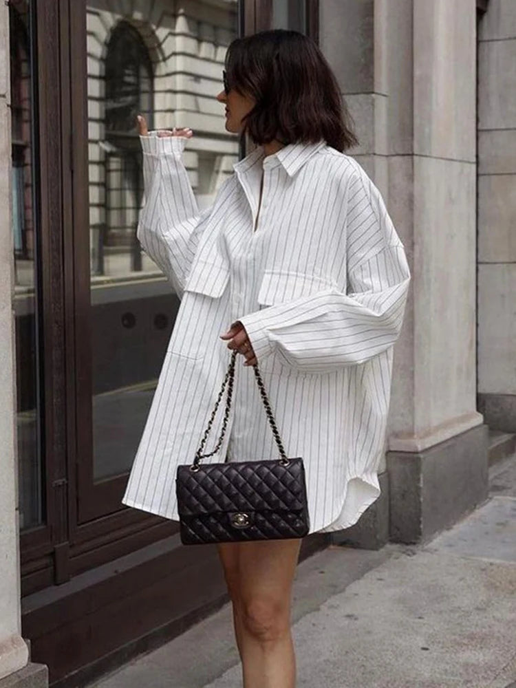 Oversized m Long Sleeve Blouse
