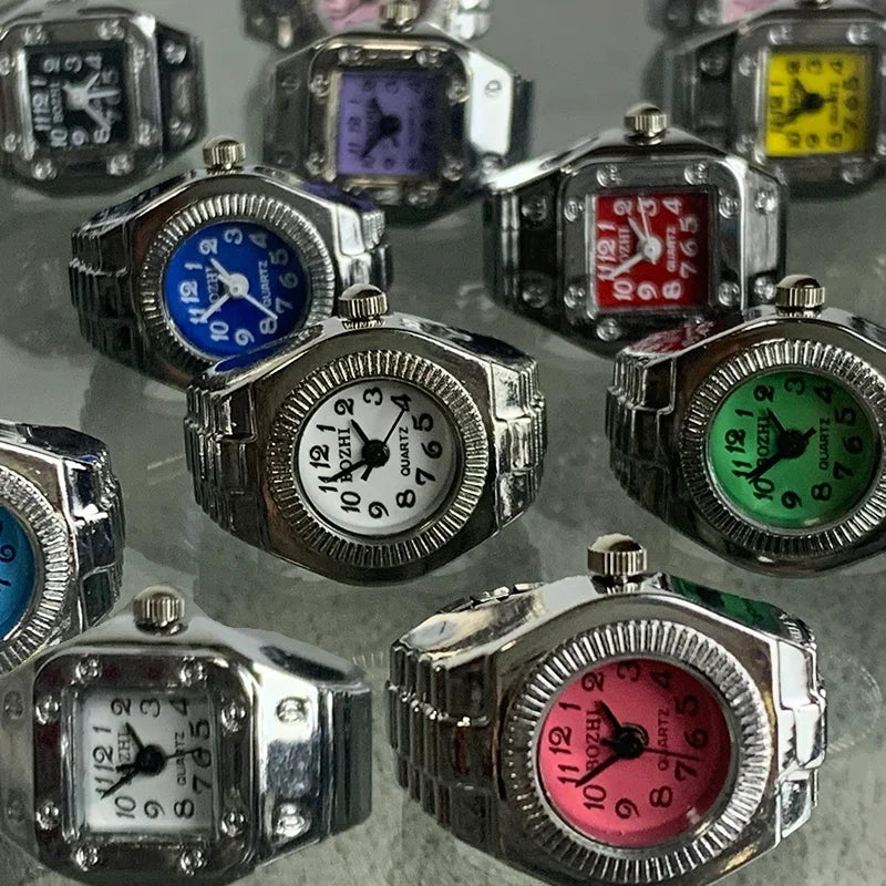 Retro Stretchy Watch Finger Ring